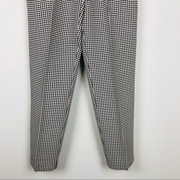 Vintage brown cream houndstooth high waisted pants small - Picture 3 of 8